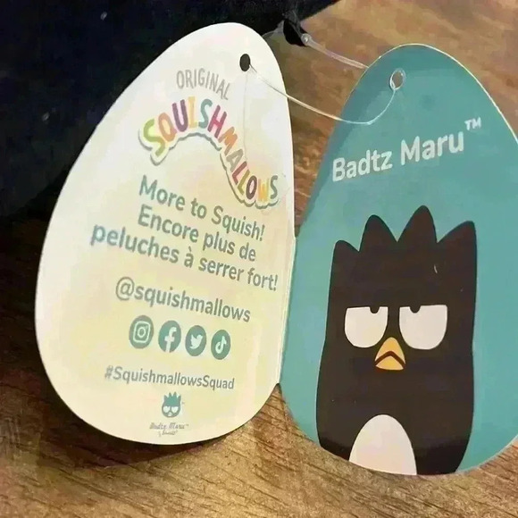 Squishmallows Original Sanrio Badtz Maru 8 Inch Hello Kitty - Picture 4 of 9